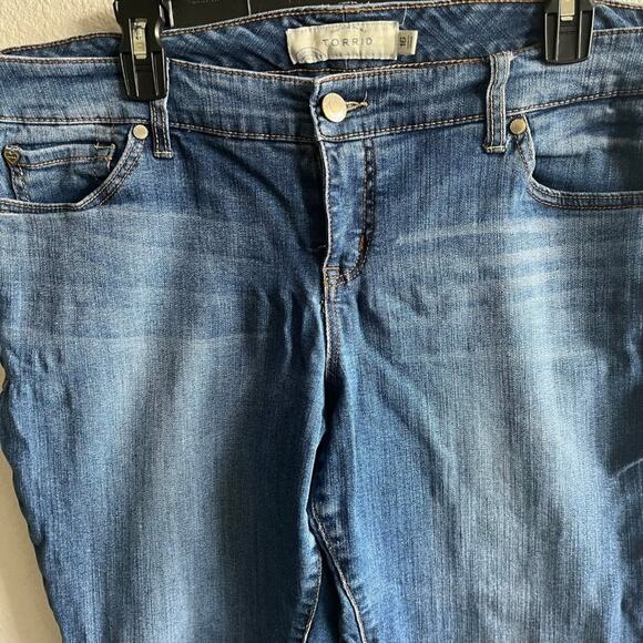 Torrid Women's Medium Wash Ankle Skinny Jeans Size 16 Style 10845124 - Picture 5 of 11